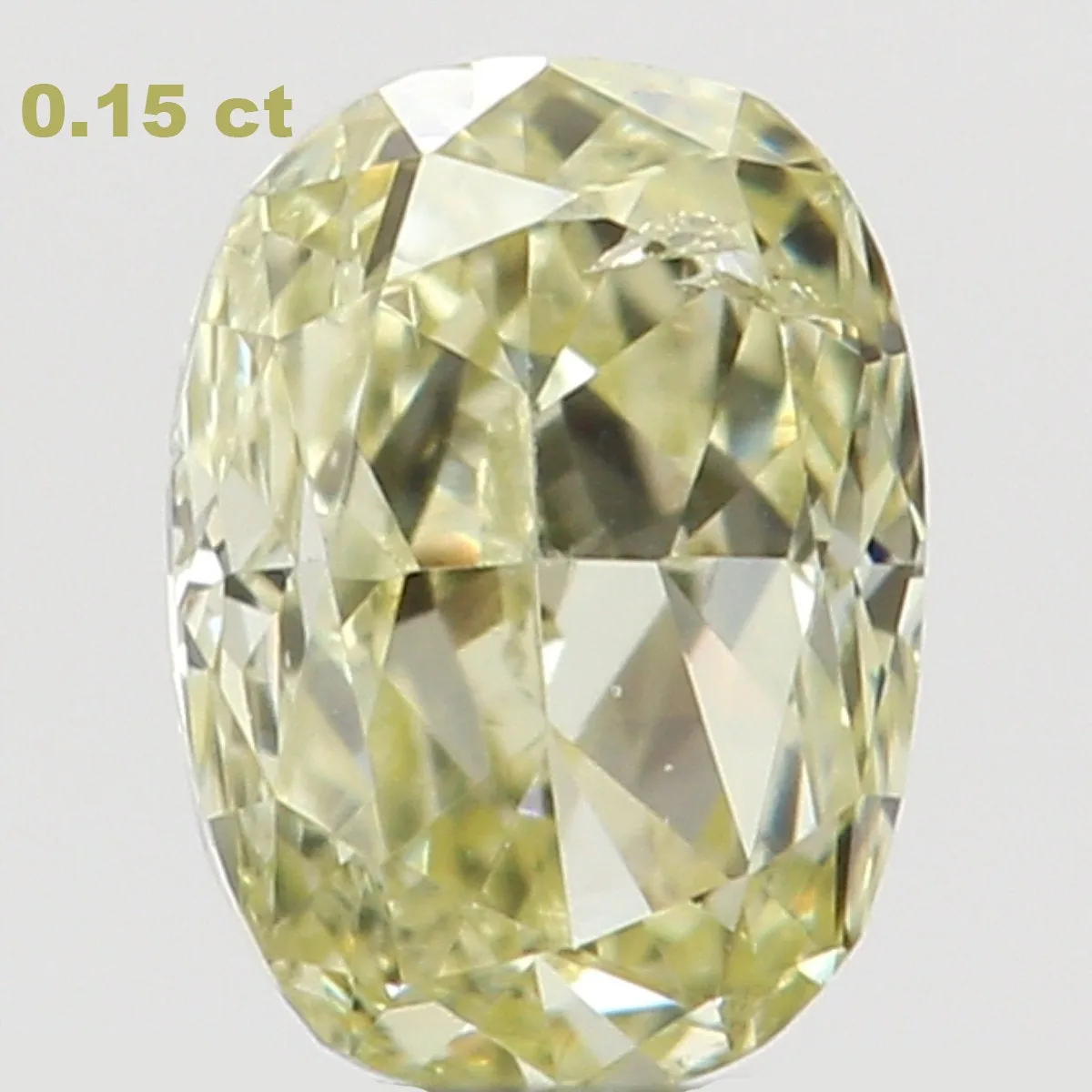 Natural Loose Diamond Oval Yellow Color SI1 Clarity 3.70 MM 0.15 Ct L6474