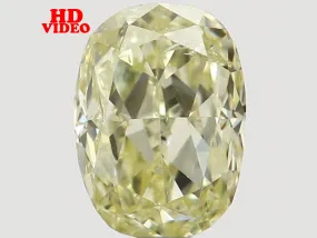 Natural Loose Diamond Oval Yellow Color SI1 Clarity 3.70 MM 0.15 Ct L6474