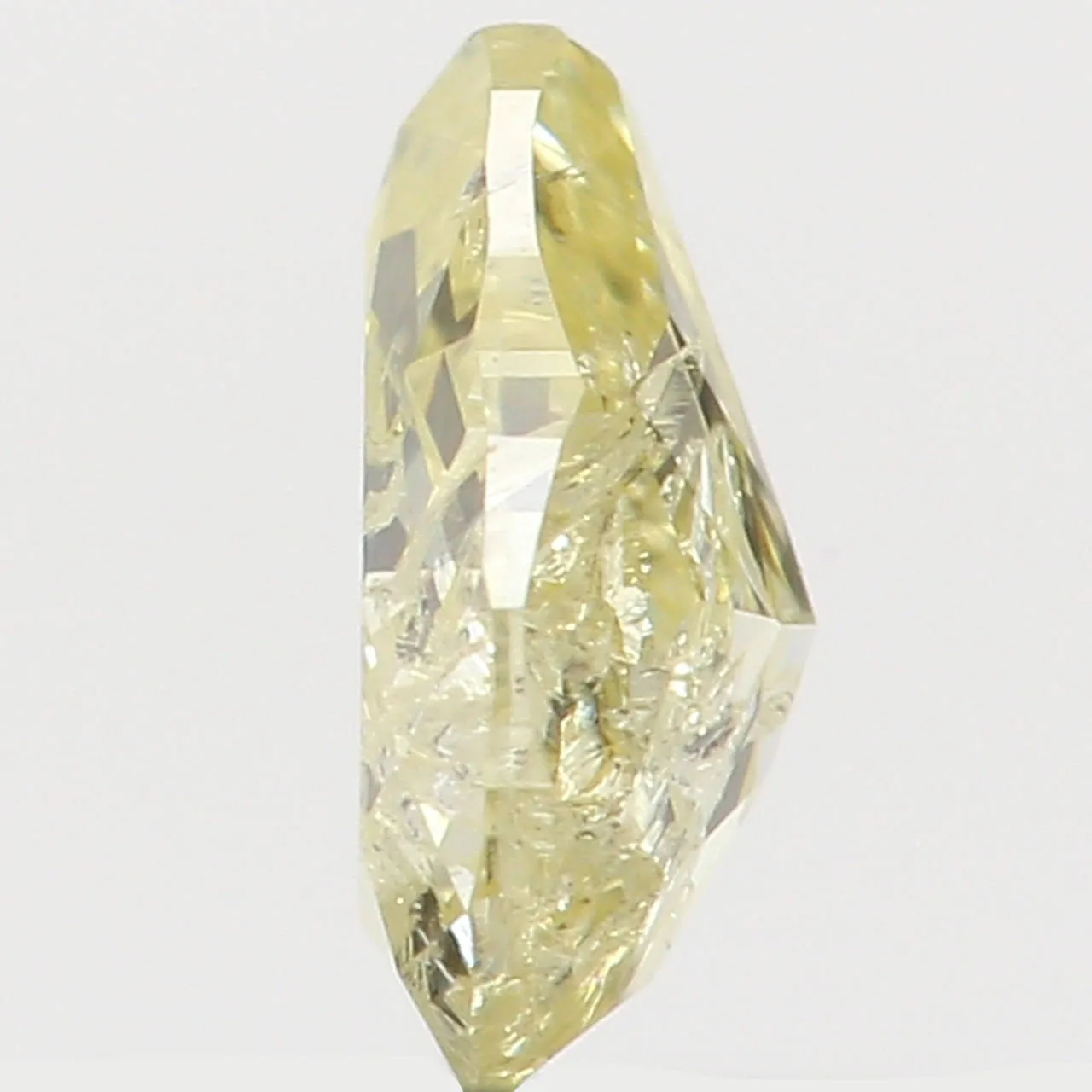 Natural Loose Diamond Pear Yellow Color I2 Clarity 4.40 MM 0.21 Ct L5588