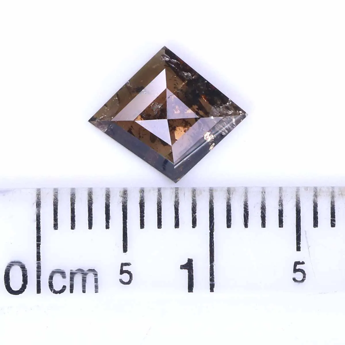 Natural Loose Kite Diamond Brown Color 0.90 CT 6.30 MM Kite Shape Rose Cut Diamond KR1816