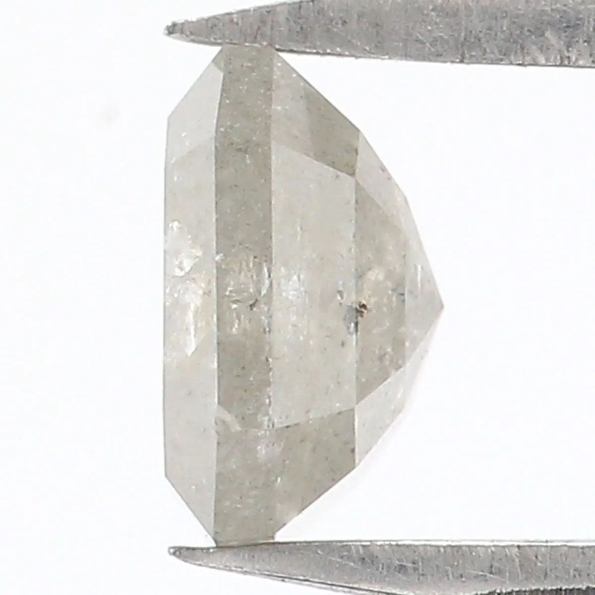 Natural Loose Radiant Grey Color Diamond 0.81 CT 5.50 MM Radiant Shape Rose Cut Diamond L5964