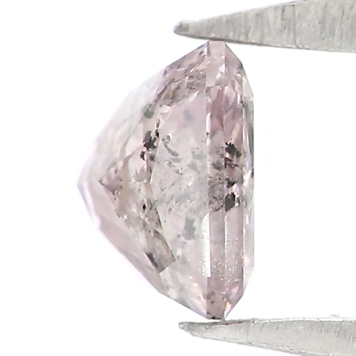 Natural Loose Radiant Pink Color Diamond 0.32 CT 3.87 MM Radiant Shape Rose Cut Diamond KR1047