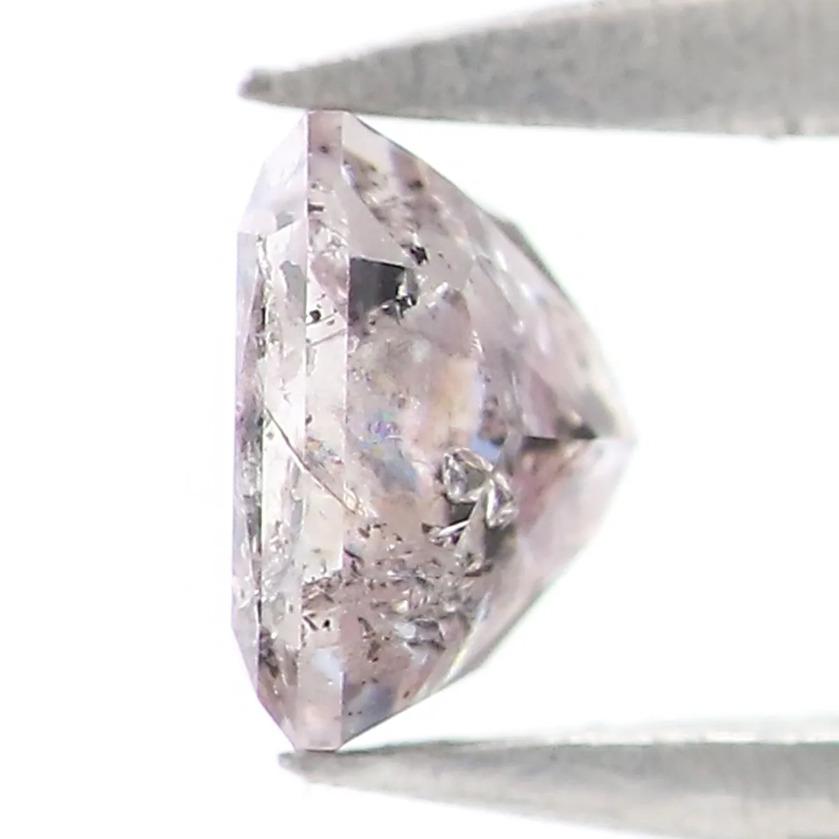 Natural Loose Radiant Pink Color Diamond 0.32 CT 3.87 MM Radiant Shape Rose Cut Diamond KR1047