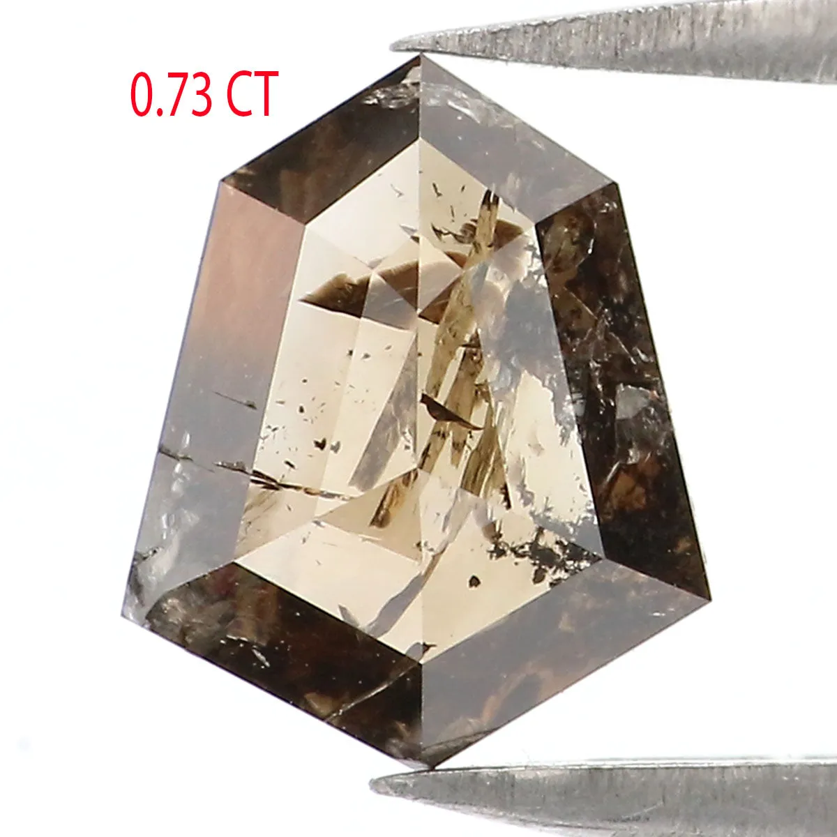 Natural Loose Shield Brown Color Diamond 0.73 CT 7.80 MM Shield Shape Rose Cut Diamond L7440