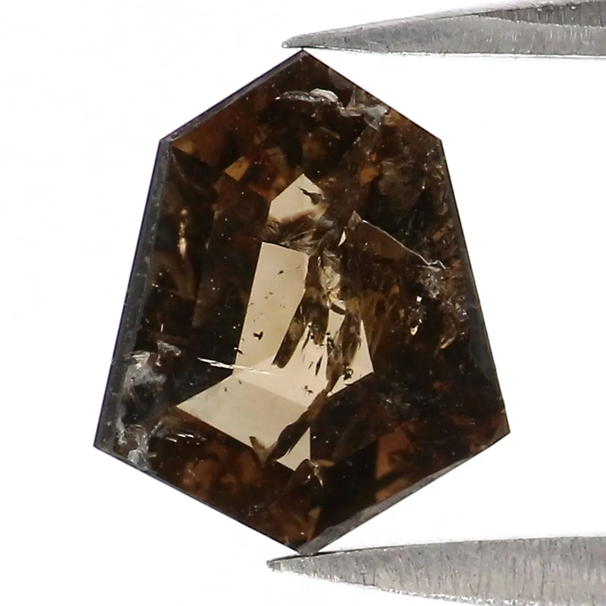 Natural Loose Shield Brown Color Diamond 0.73 CT 7.80 MM Shield Shape Rose Cut Diamond L7440