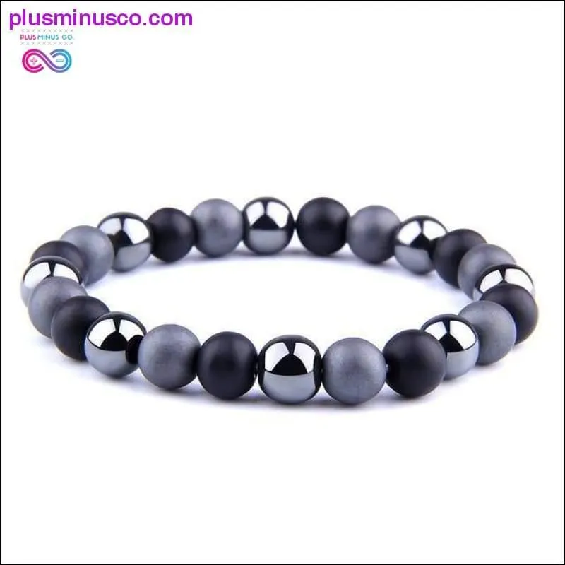 Natural Tiger Eye Hematite Men Bracelets Set Magnetic Health