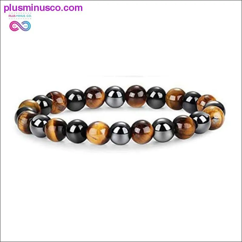 Natural Tiger Eye Hematite Men Bracelets Set Magnetic Health