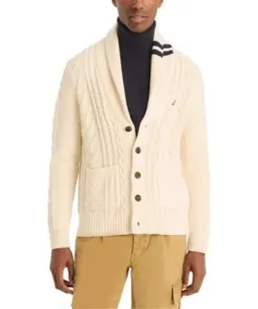 Nautica Men's Cable-Knit Cardigan