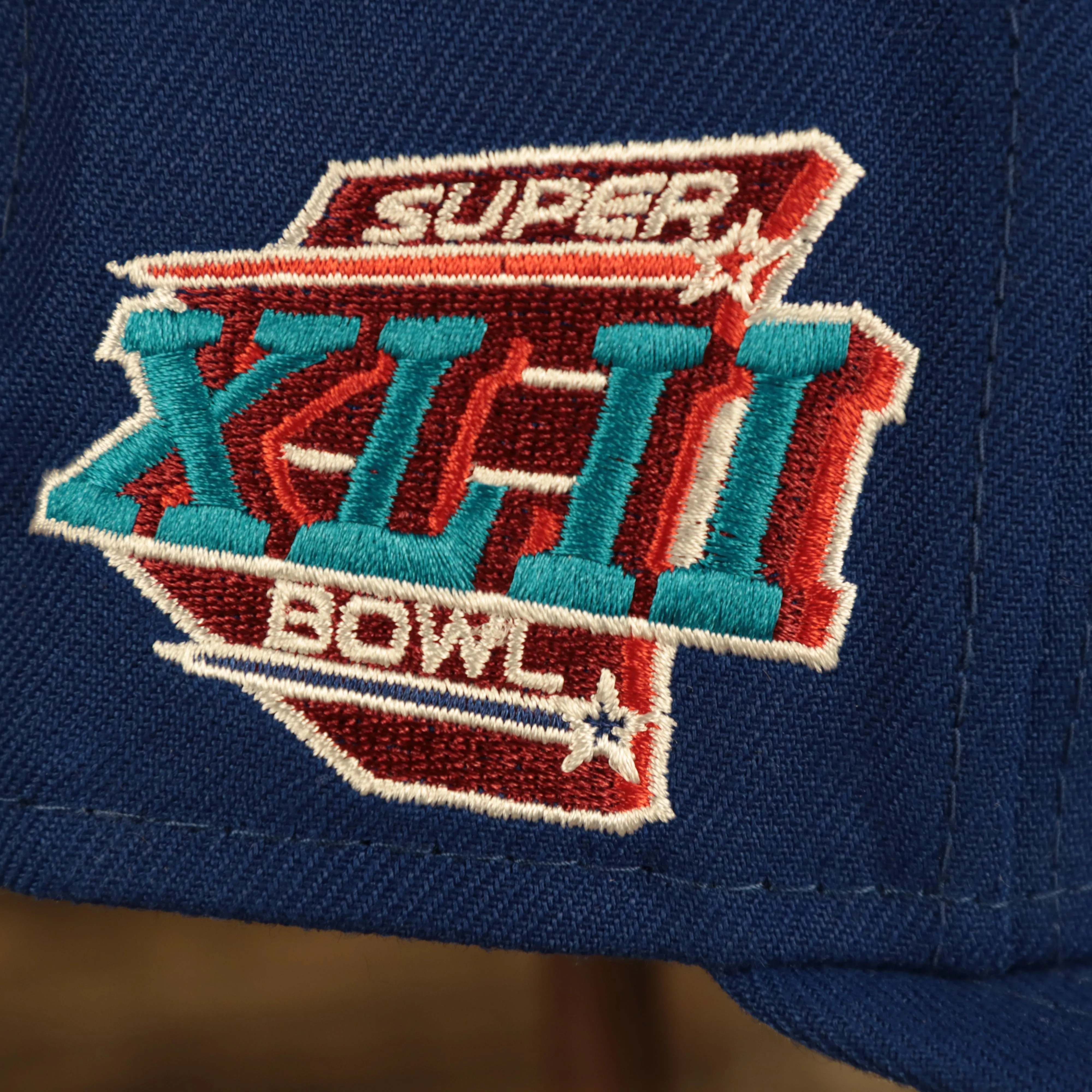 New York Giants Patch Up Super Bowl XLII Side Patch Gray Bottom 9Fifty Royal Snapback Hat