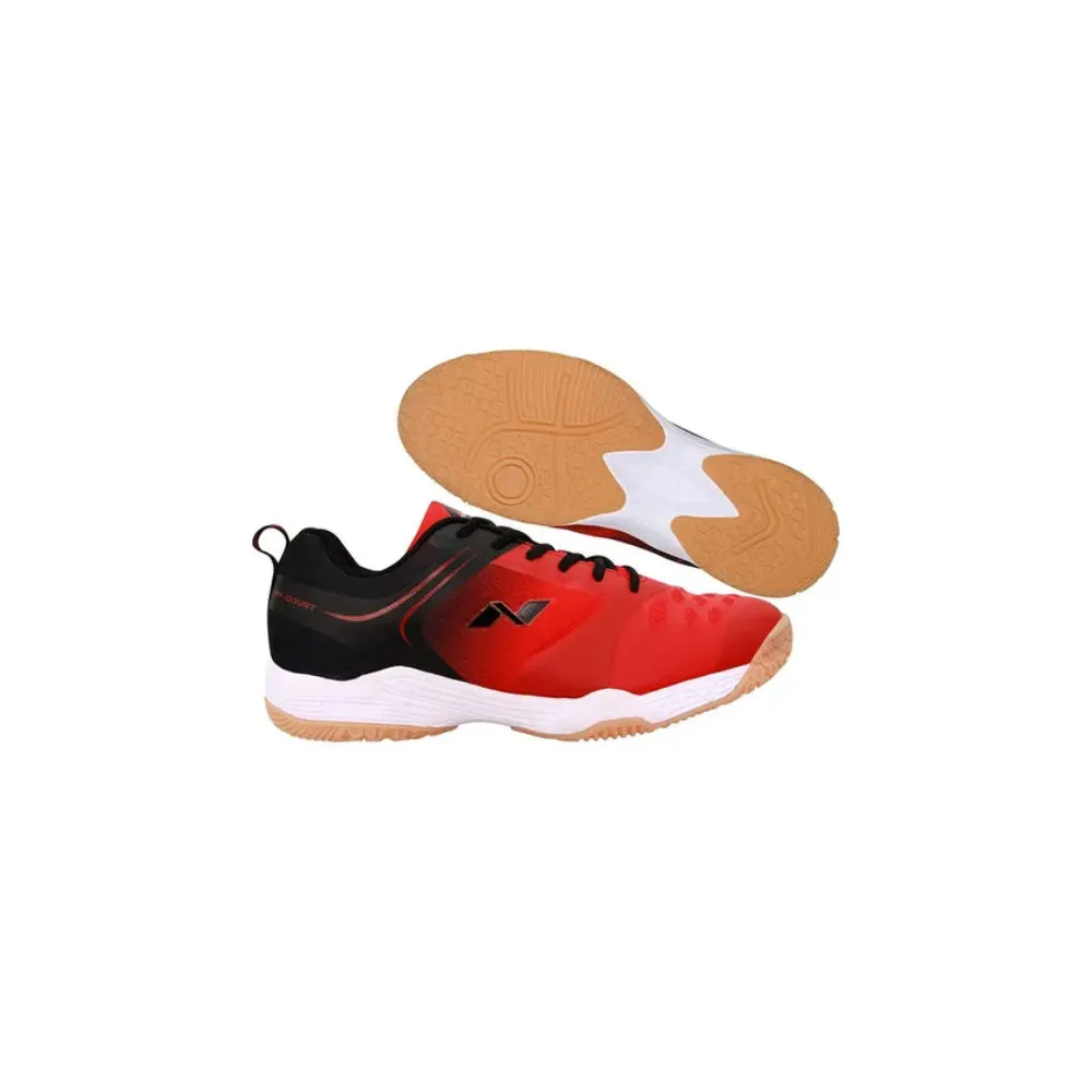 Nivia HY-Court 2.0 Badminton Shoe (Red/Black)