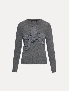 Orchid Embroidered Pullover