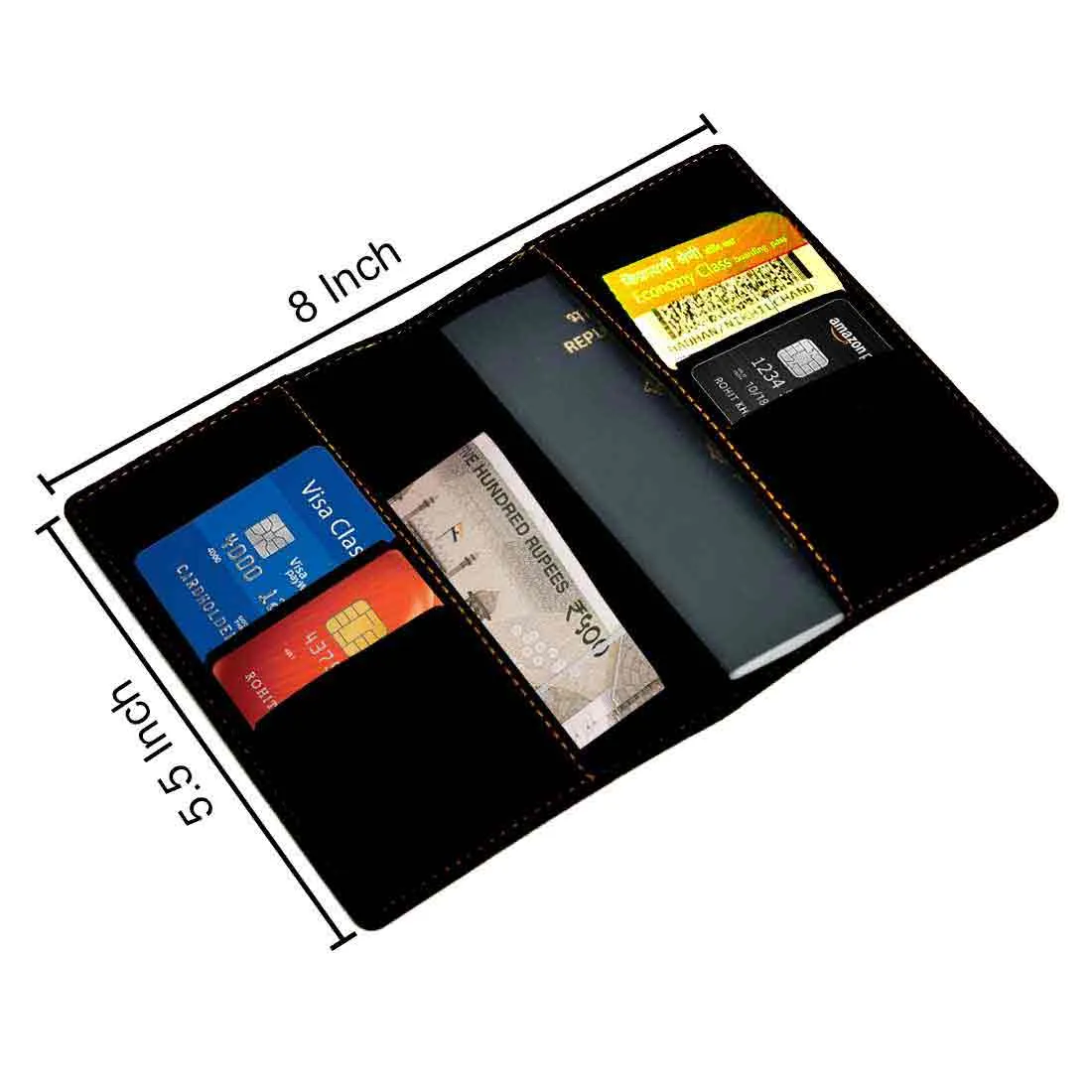 Passport Cover for Guys Faux Leather Custom Covers for Passports - Musafir Hoon