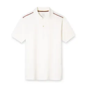 Paul Smith - Signature Stripe Shoulder Trim Polo Shirt in White