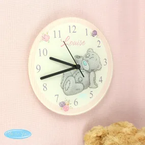 Personalised Me To You Glass Clock