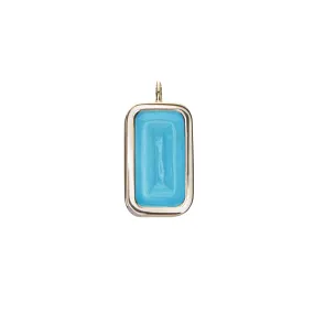 Pfefferminz pendant blueberry yellow gold with turquoise