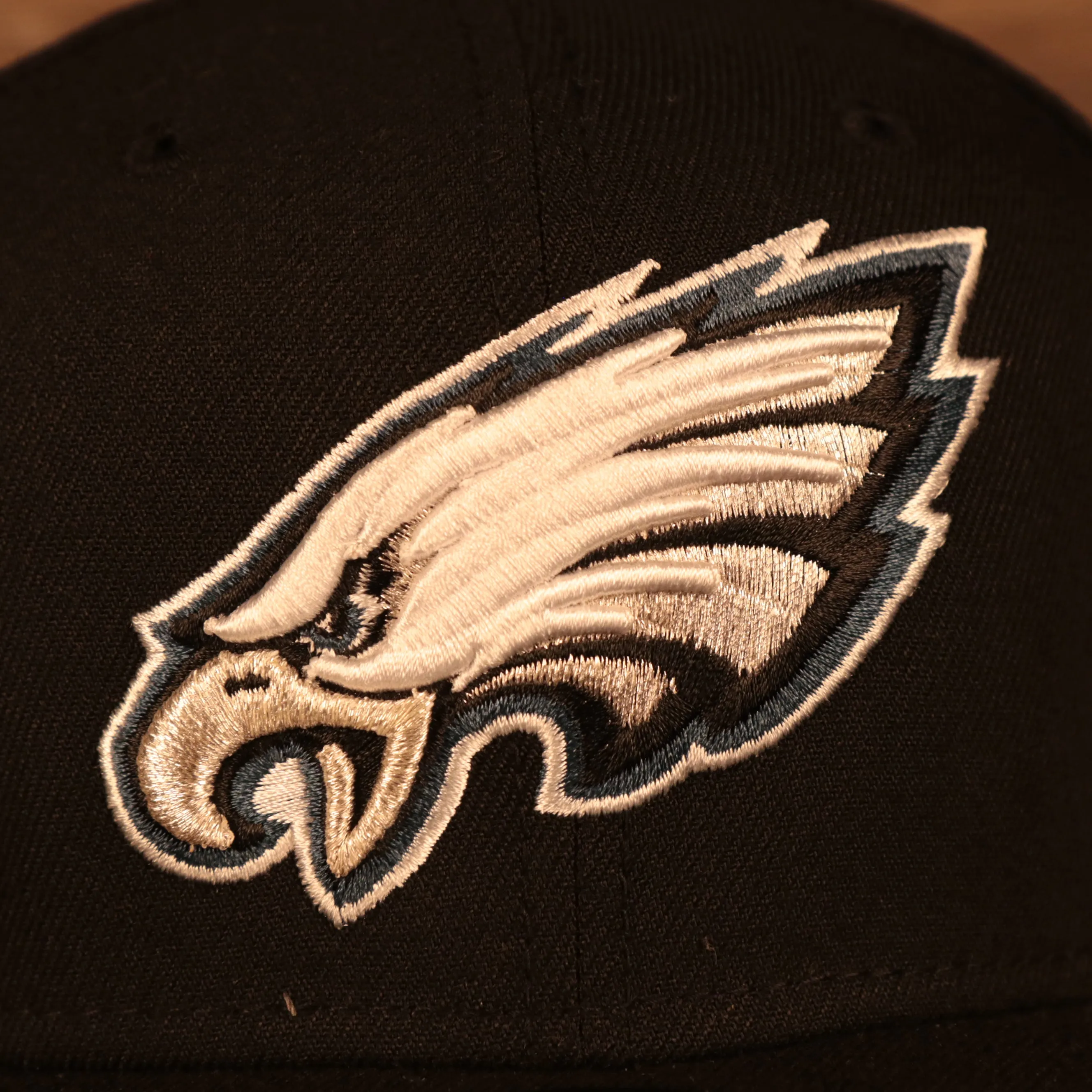 Philadelphia Eagles Patch Up Super Bowl LII Side Patch Gray Bottom 9Fifty Black Snapback Hat