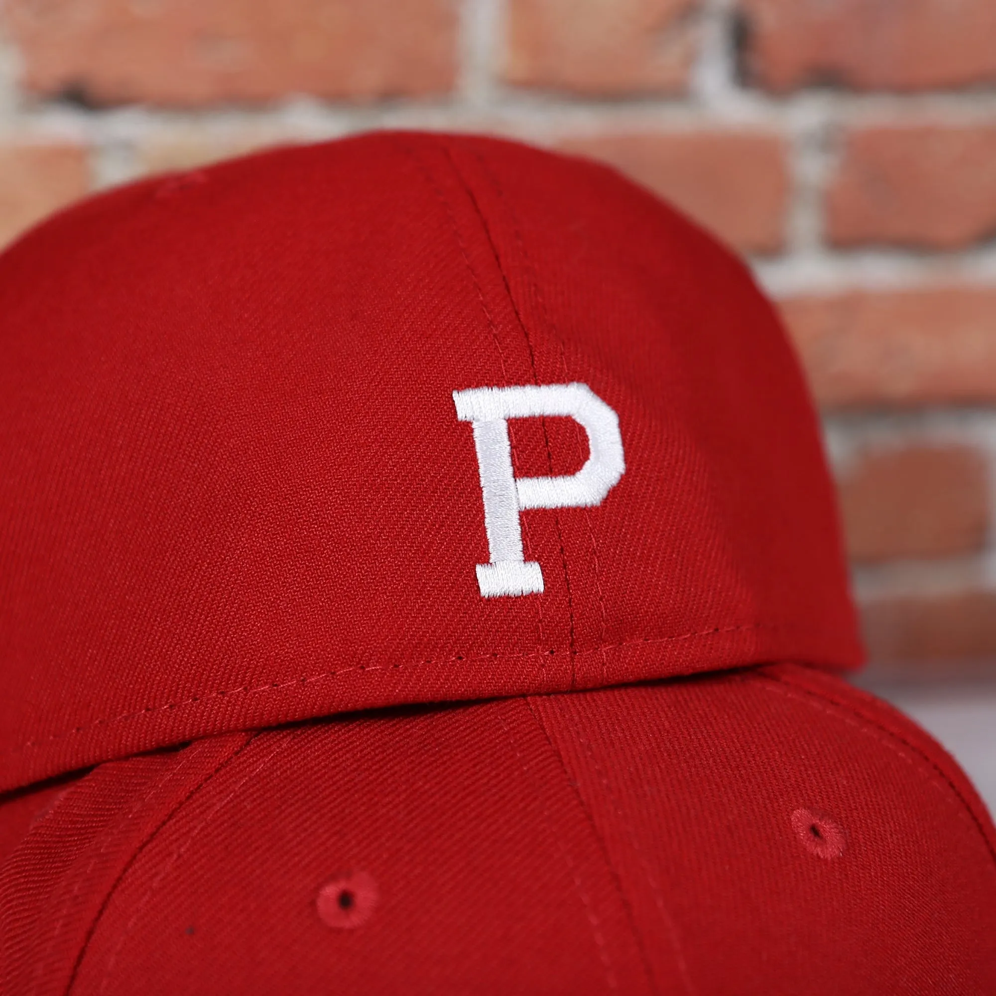 Philadelphia Phillies Arched PHILA Lettering 59Fifty Fitted Cap | Old School Phillies Red Bottom New Era Fitted Hat