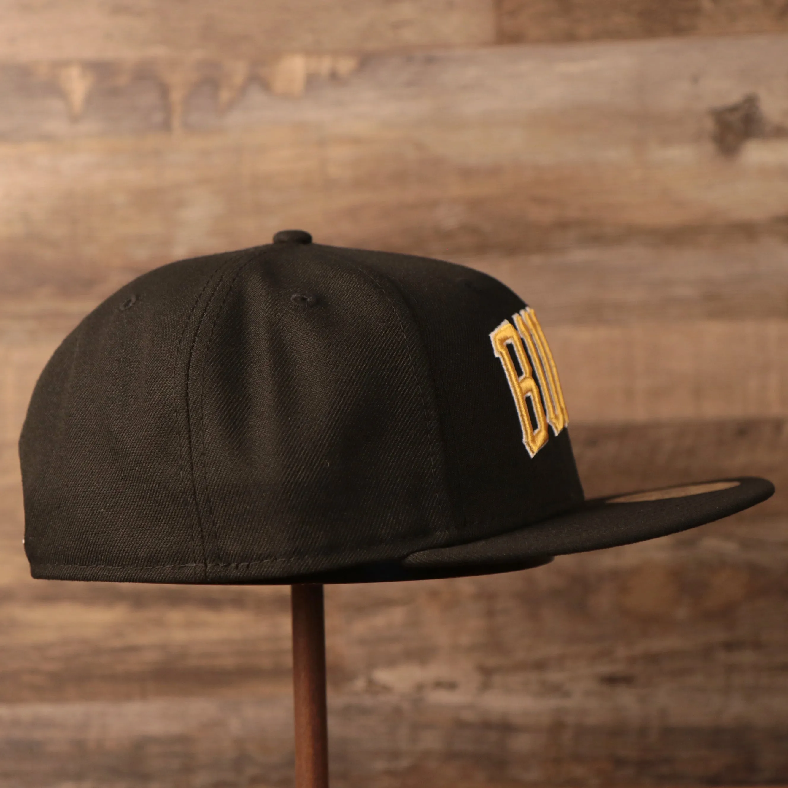 Pittsburgh Pirates Old English BURGH 59fifty Fitted Cap | Black Underbrim New Era Fitted Hat