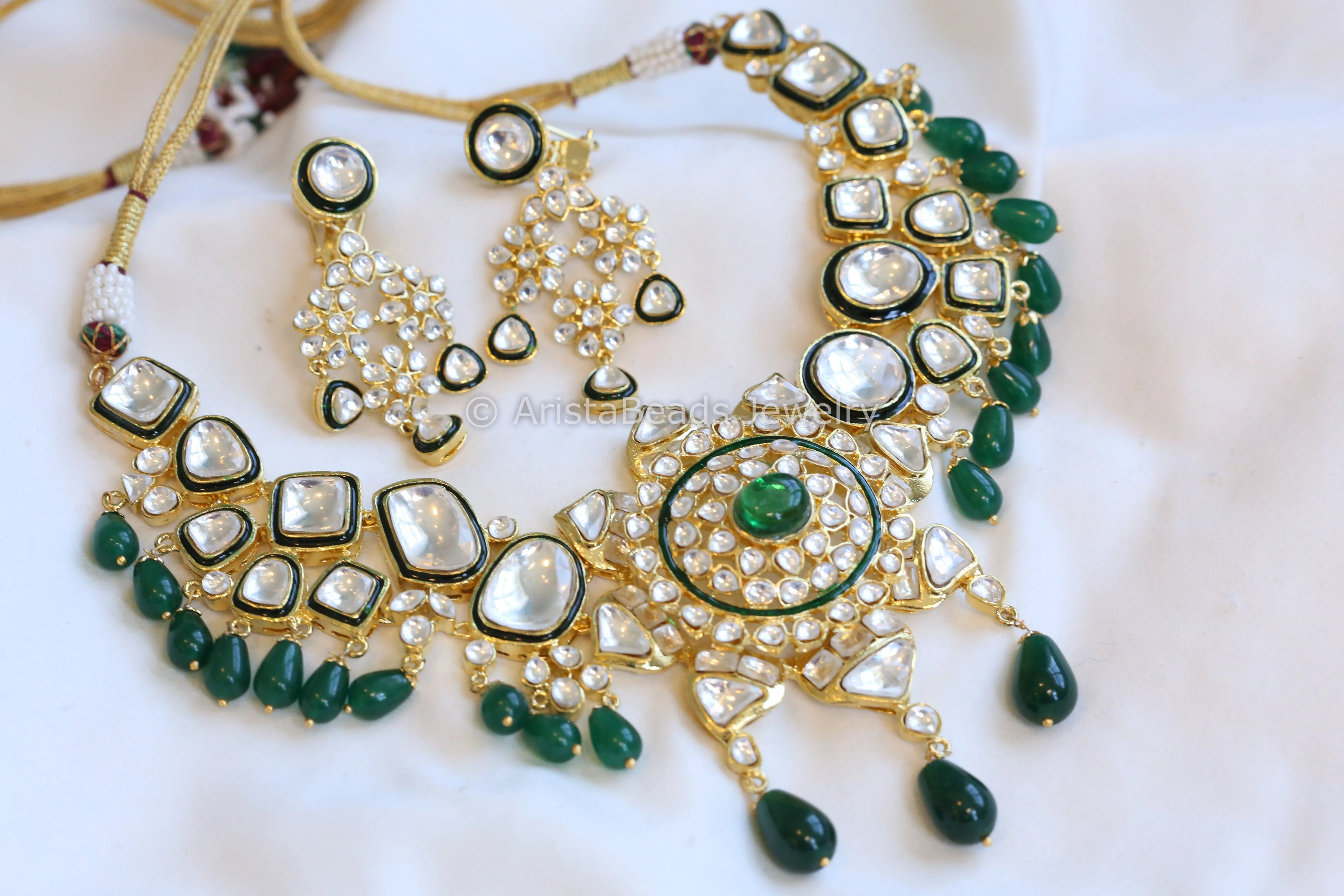 Polki Kundan Necklace Set