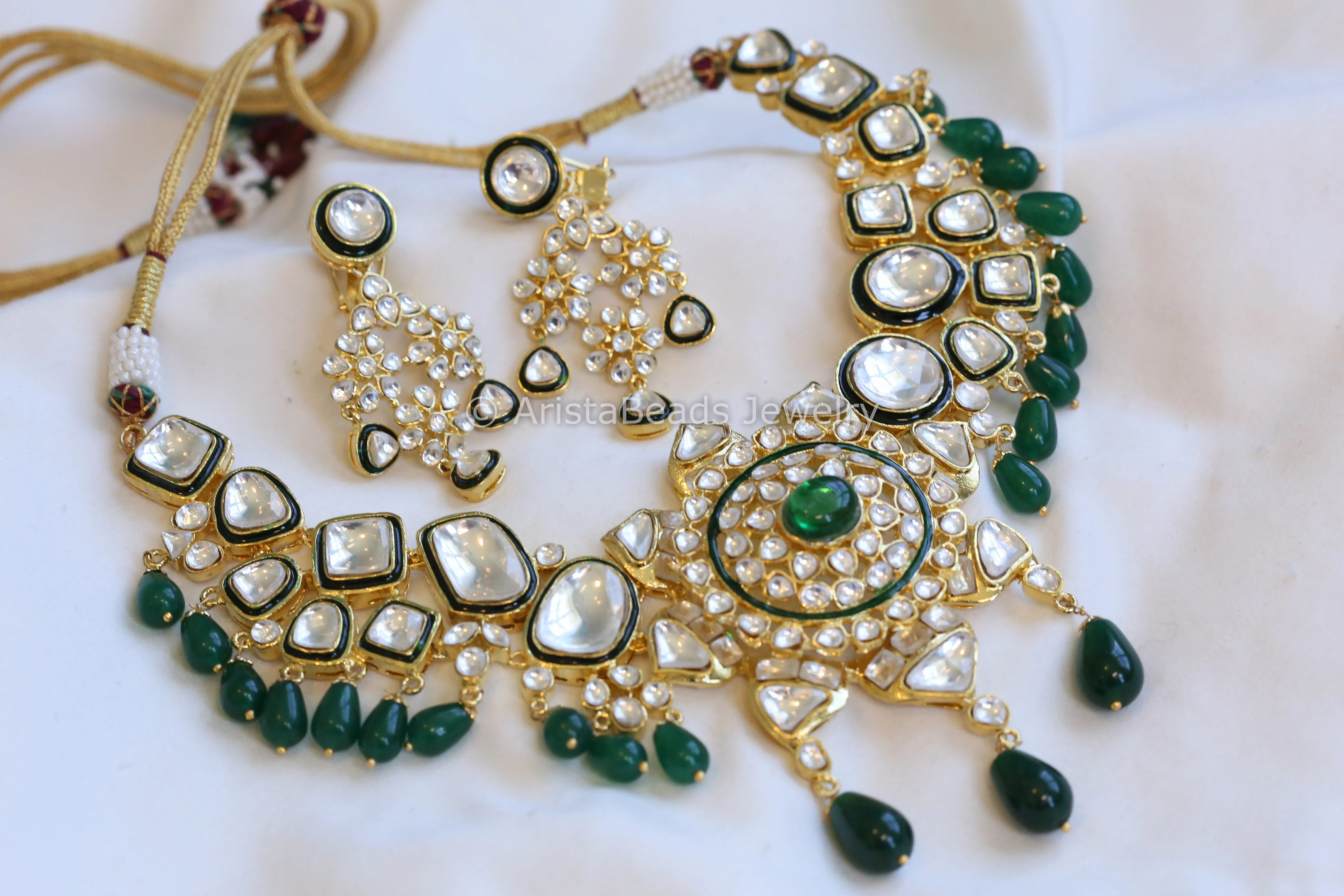 Polki Kundan Necklace Set