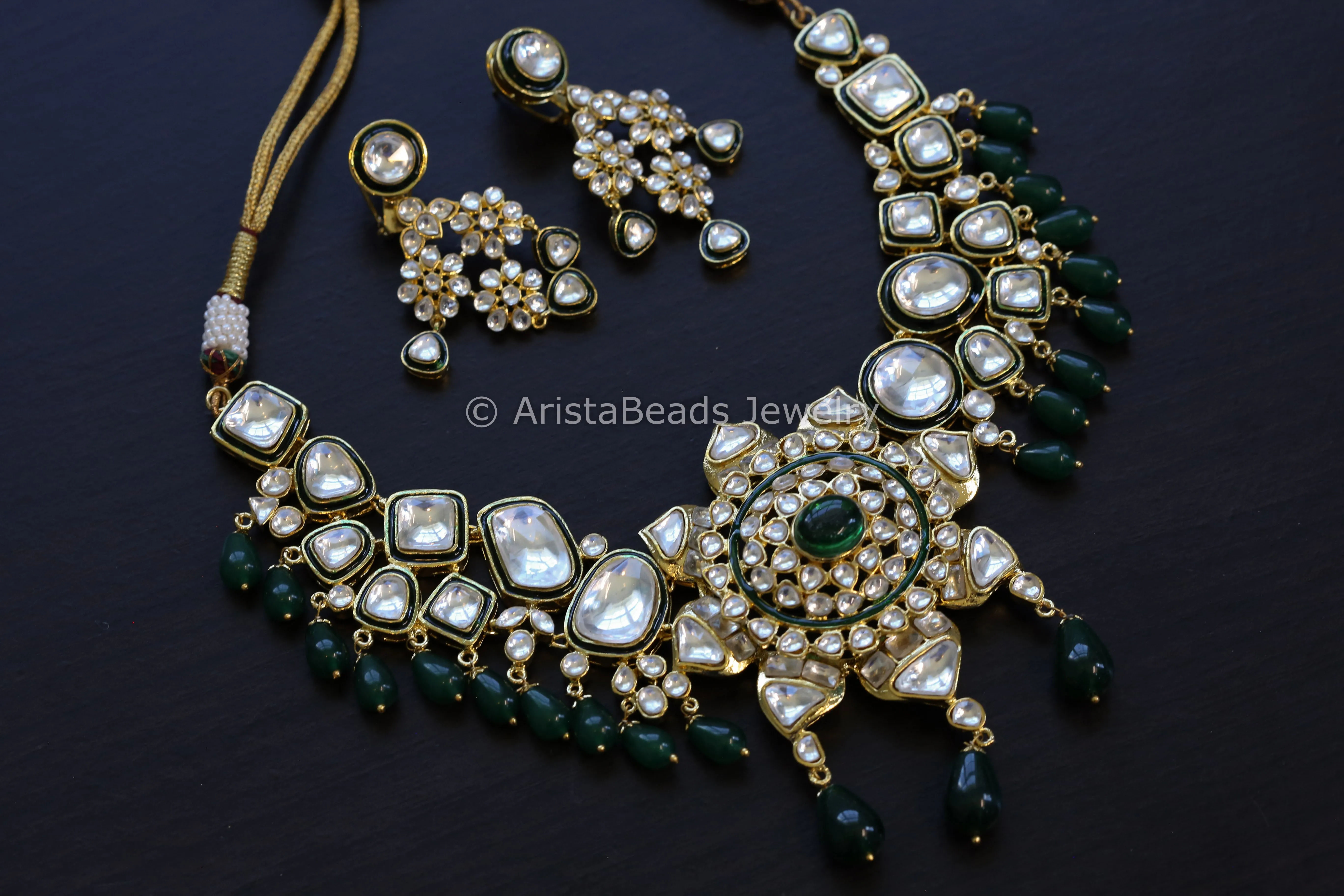 Polki Kundan Necklace Set