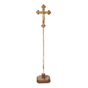 Processional Cross / Crucifix, Olive Wood Hand Carved from Holy Land