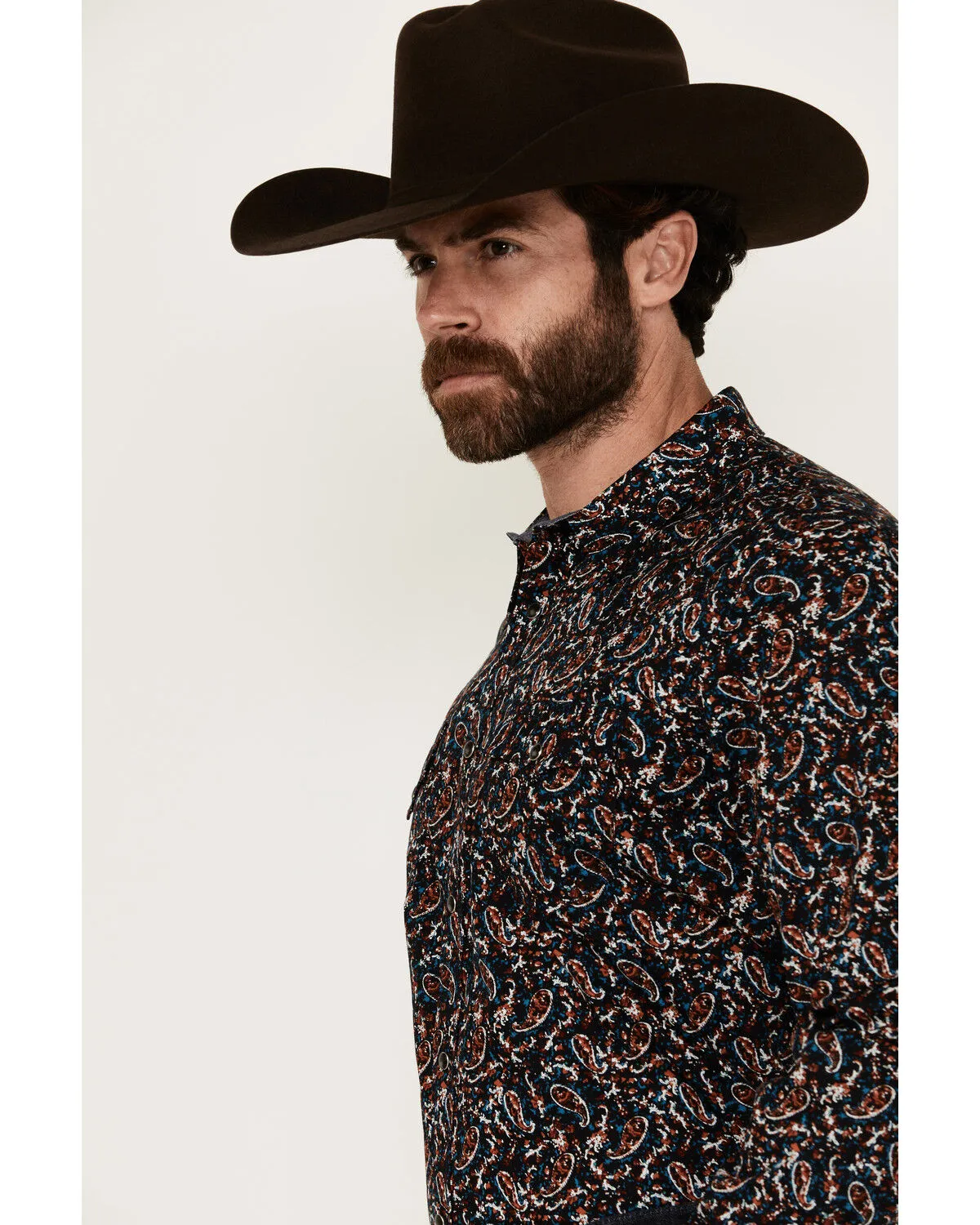 Product Name:  Cody James Men's Take Flight Paisley Print Long Sleeve Snap Western Shirt