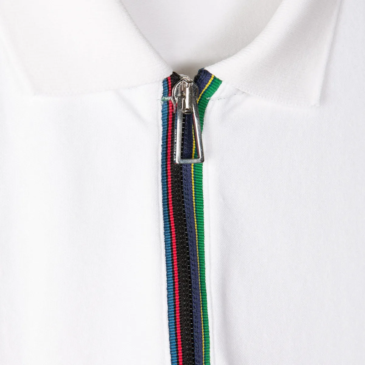 PS Paul Smith - Zip Neck Polo Shirt in White