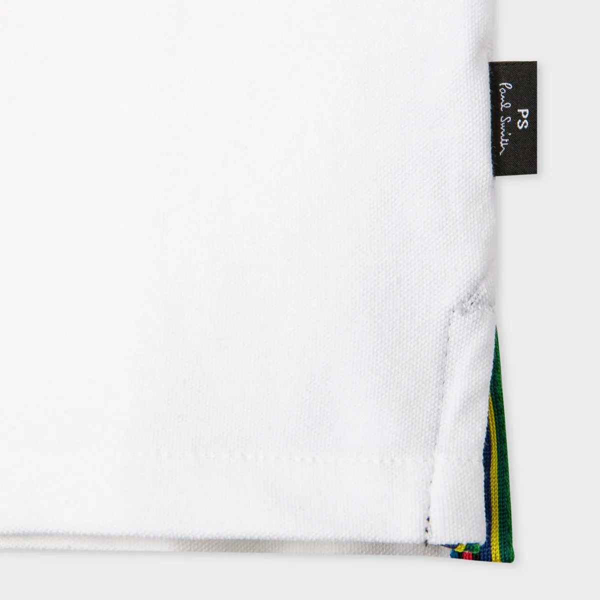 PS Paul Smith - Zip Neck Polo Shirt in White