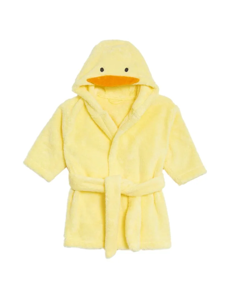 Pure Cotton Duck Hooded Robe (7lbs - 3 Yrs)