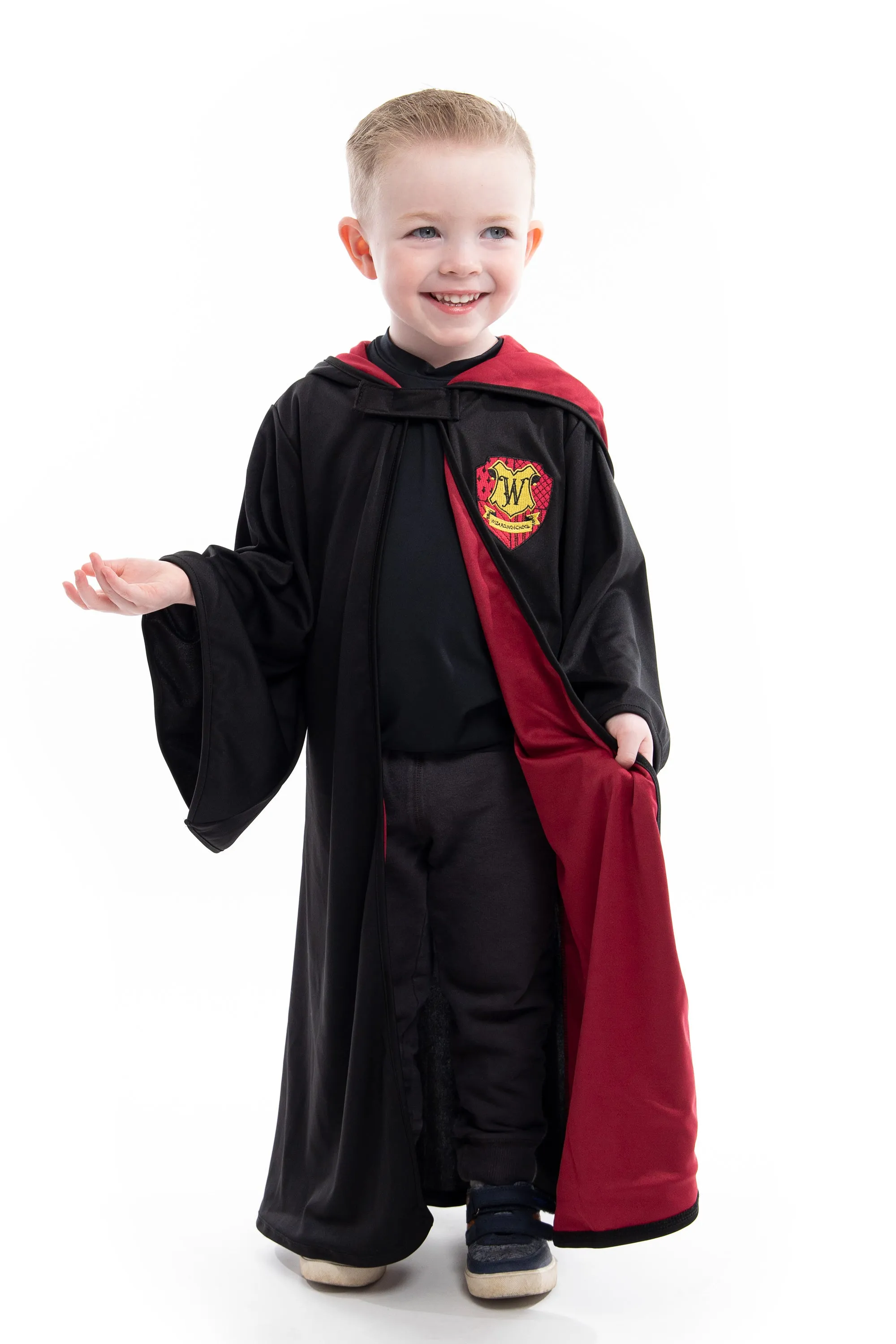 Red Hooded Wizard Robe