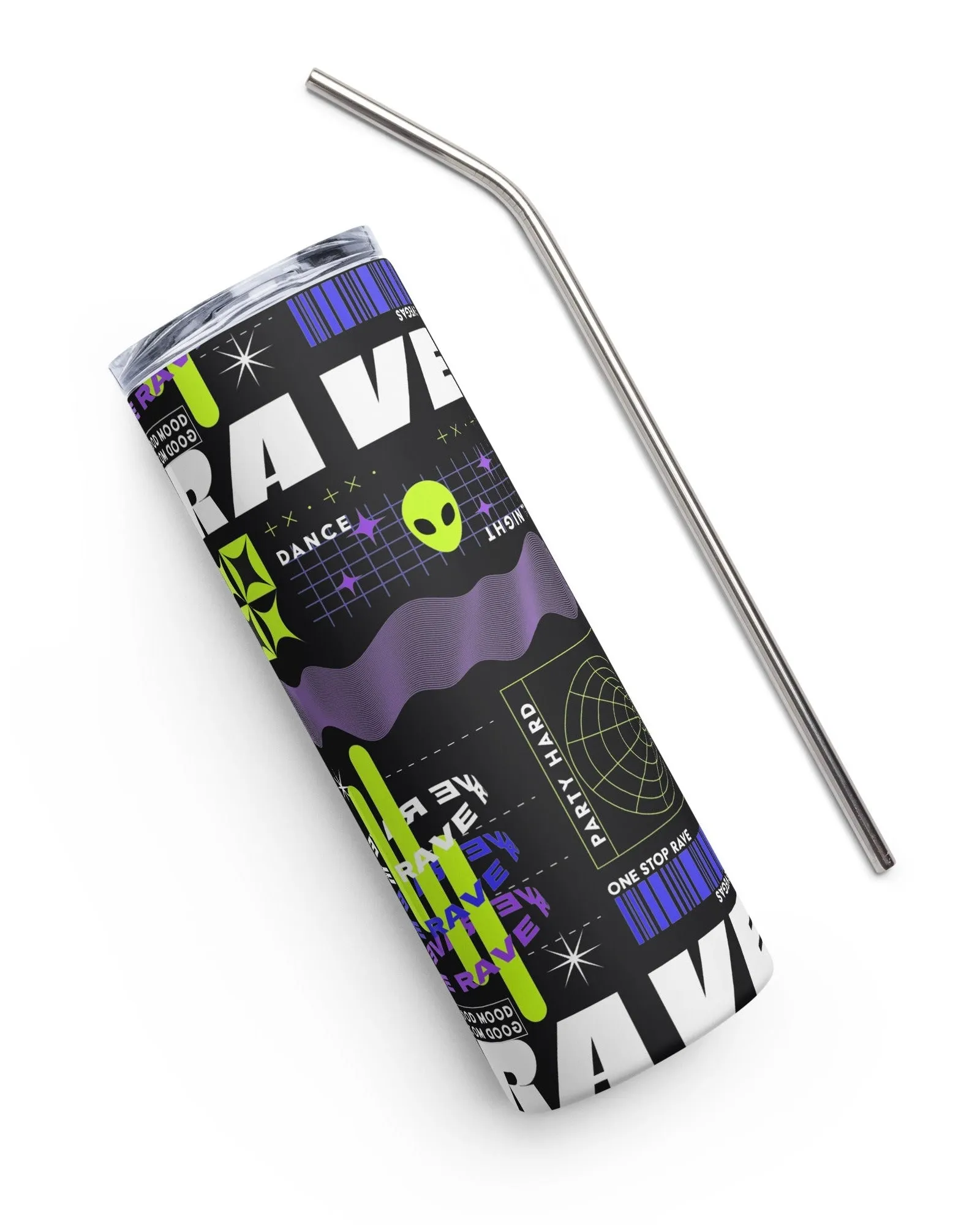 Retro Rave Stainless Steel Tumbler