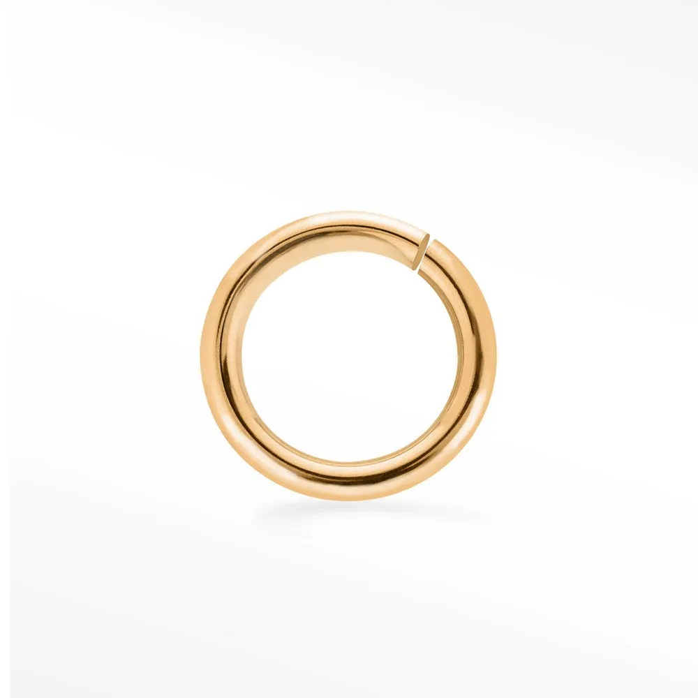 Round Jump Ring Open 10k Rose Gold 24g (0.5mm)