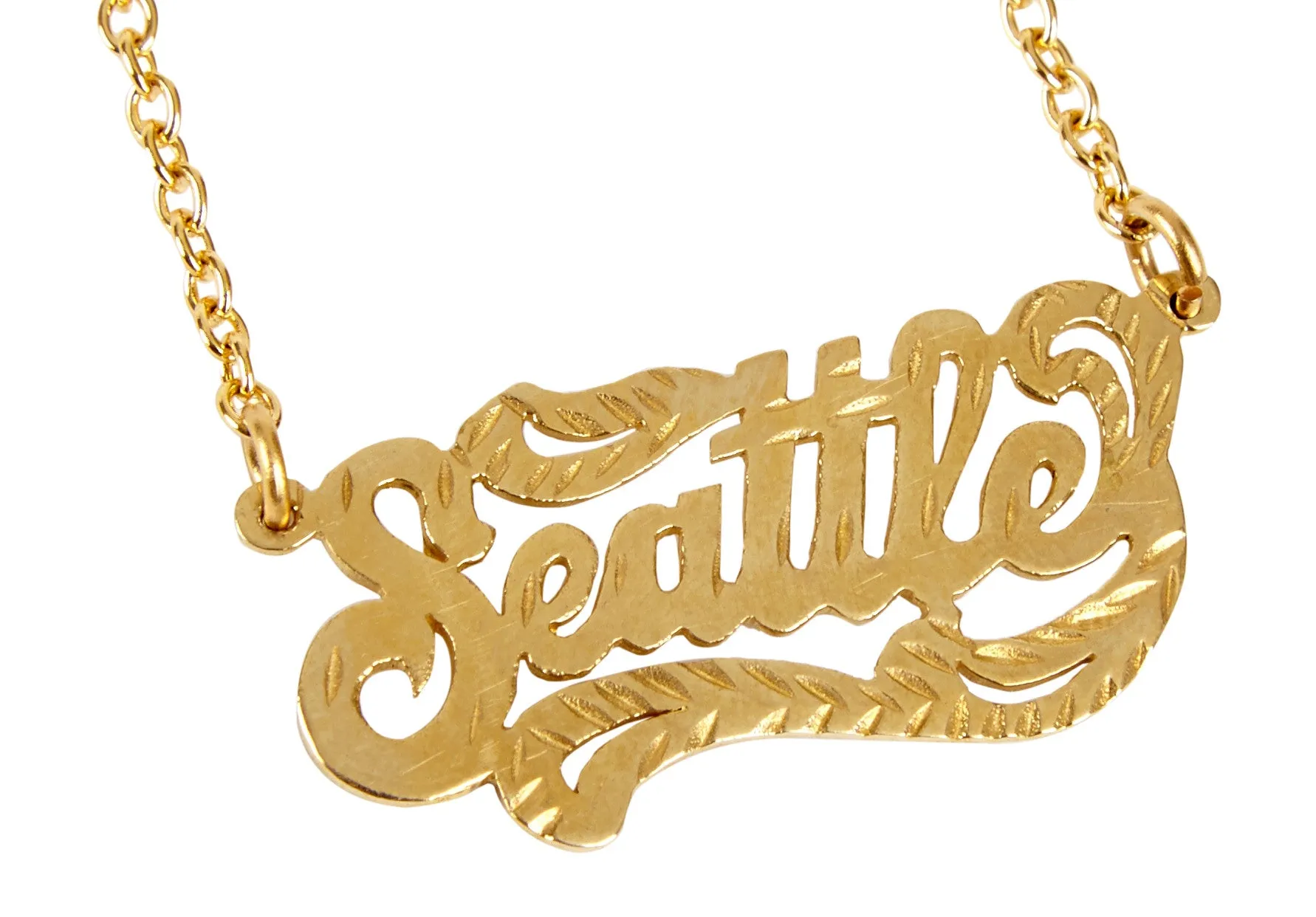 Seattle Nameplate Necklace