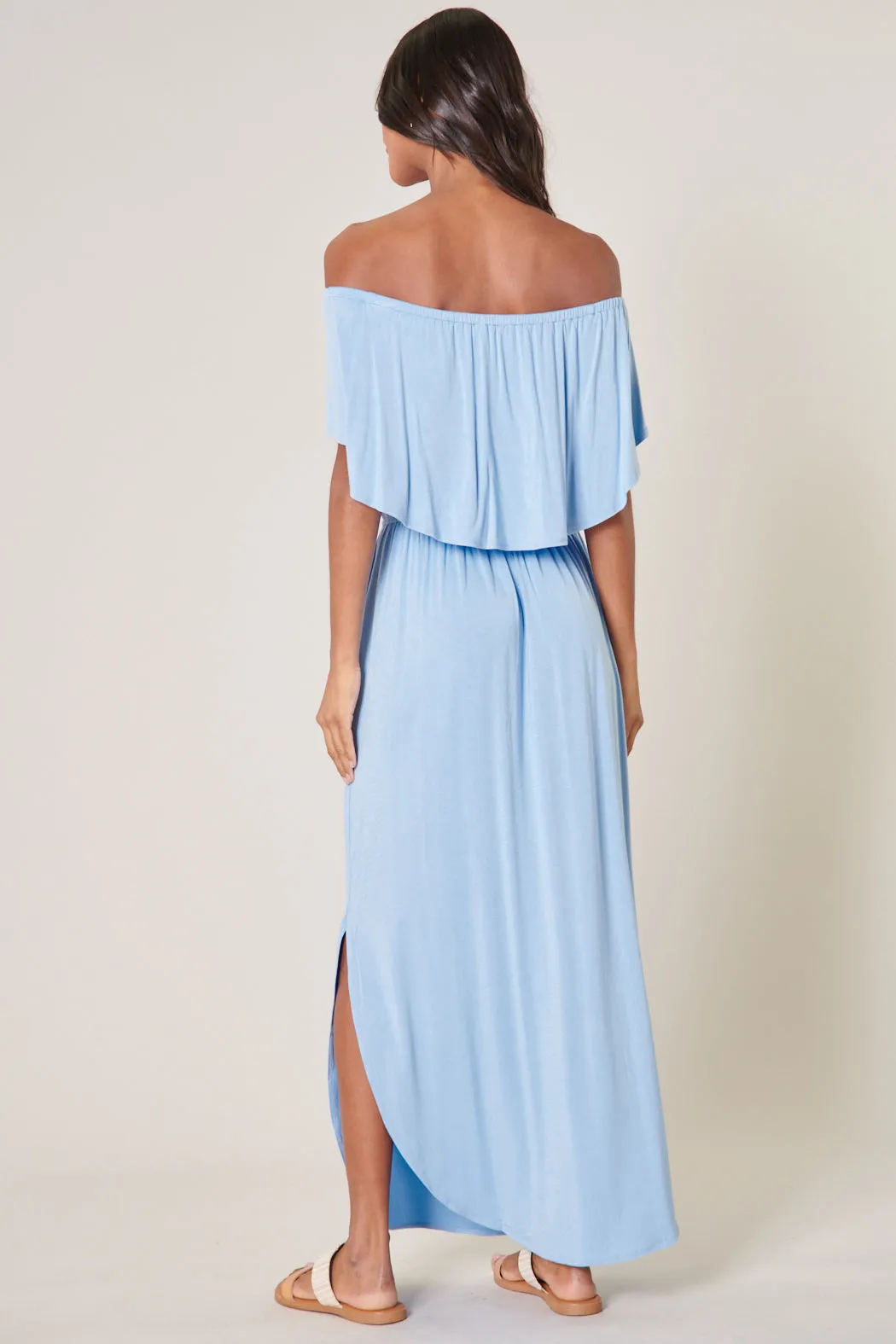 Shelbee Popover Jersey Knit Maxi Dress