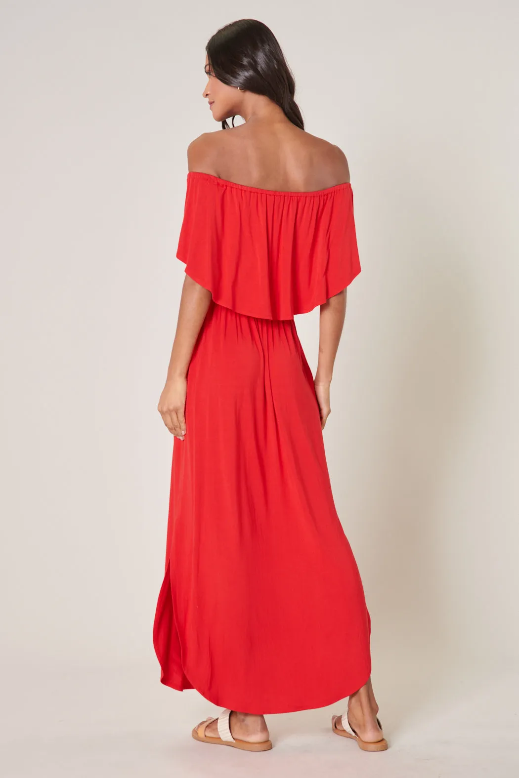 Shelbee Popover Jersey Knit Maxi Dress