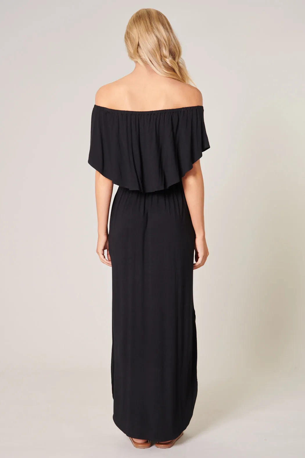 Shelbee Popover Jersey Knit Maxi Dress