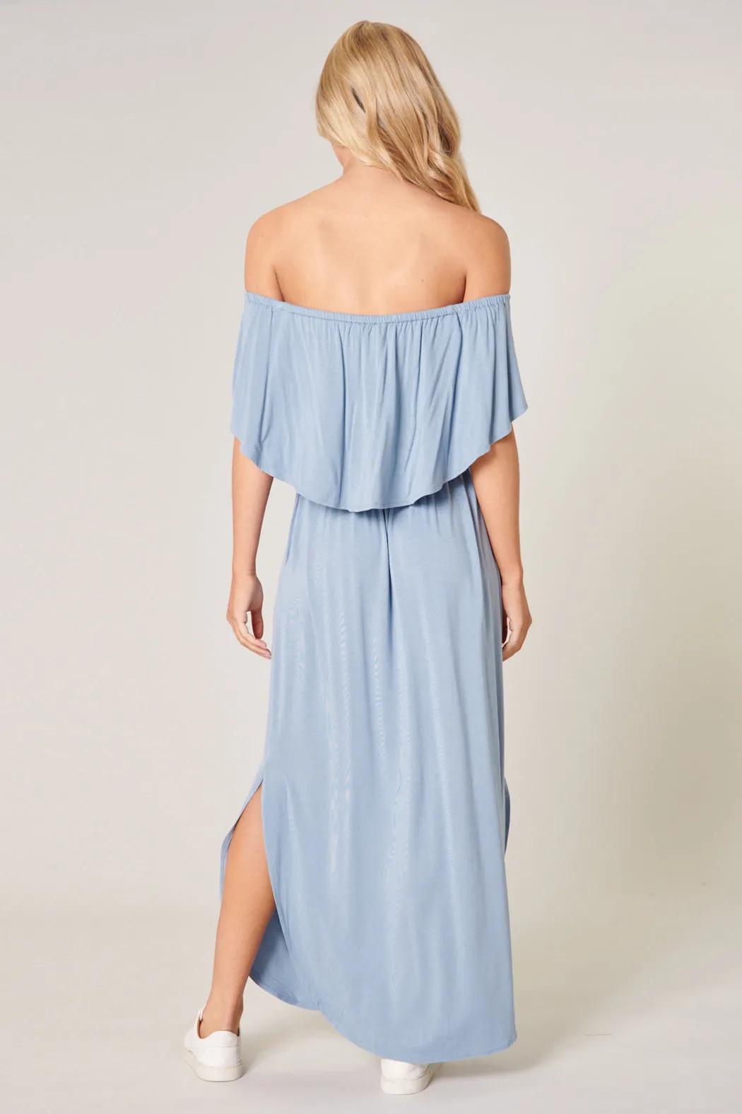 Shelbee Popover Jersey Knit Maxi Dress