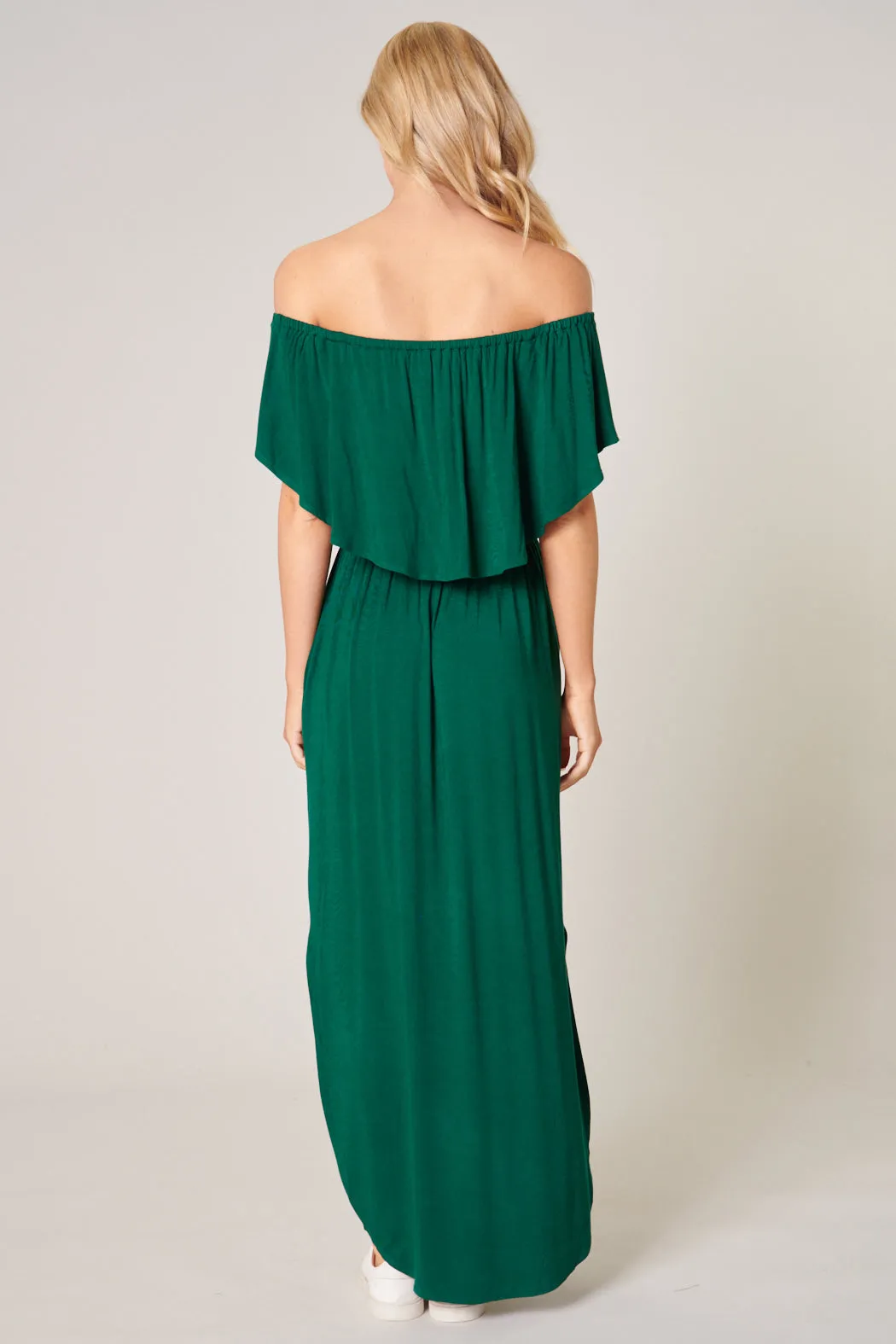 Shelbee Popover Jersey Knit Maxi Dress