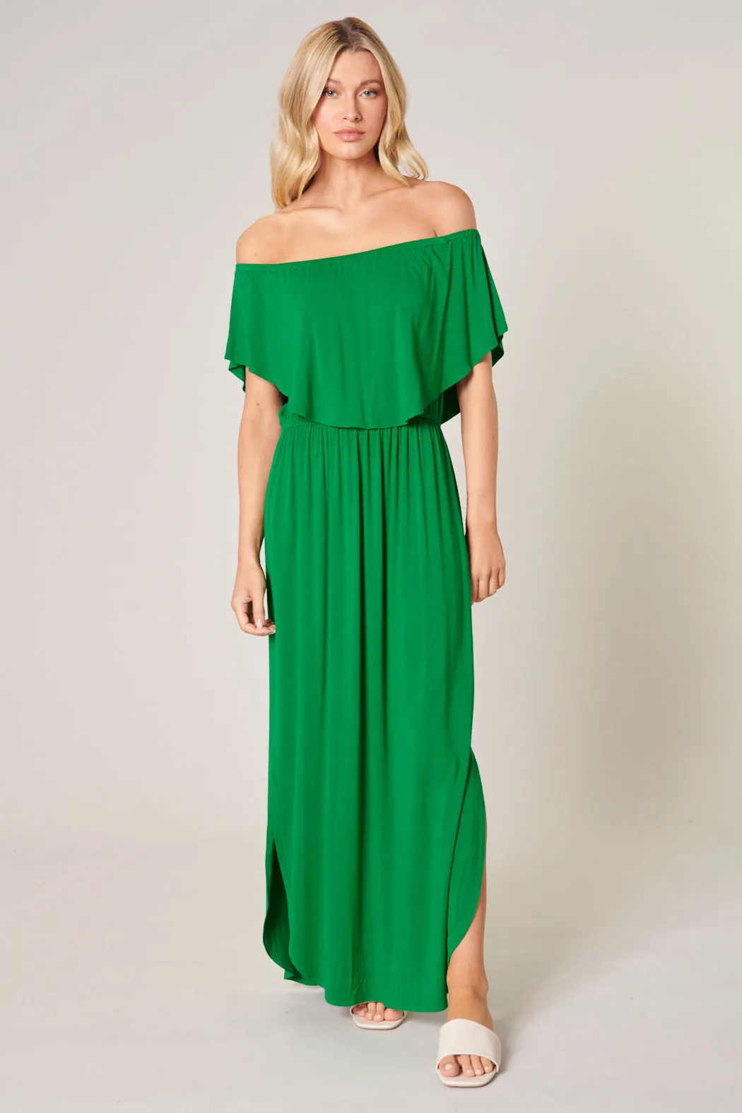 Shelbee Popover Jersey Knit Maxi Dress