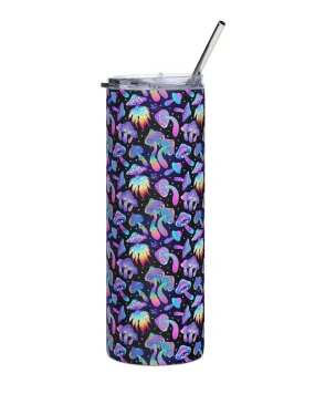 Shroomin Black Stainless Steel Tumbler