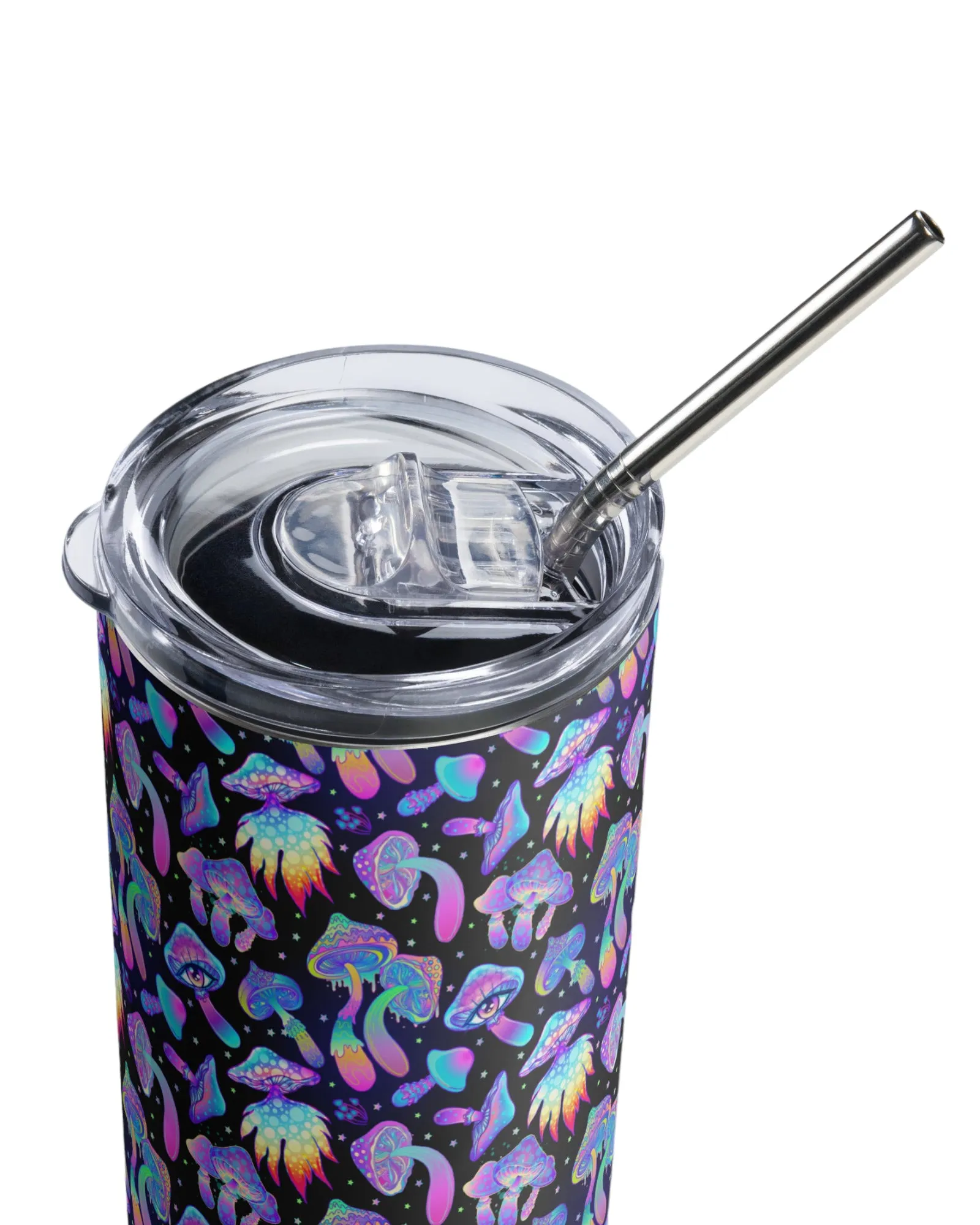 Shroomin Black Stainless Steel Tumbler