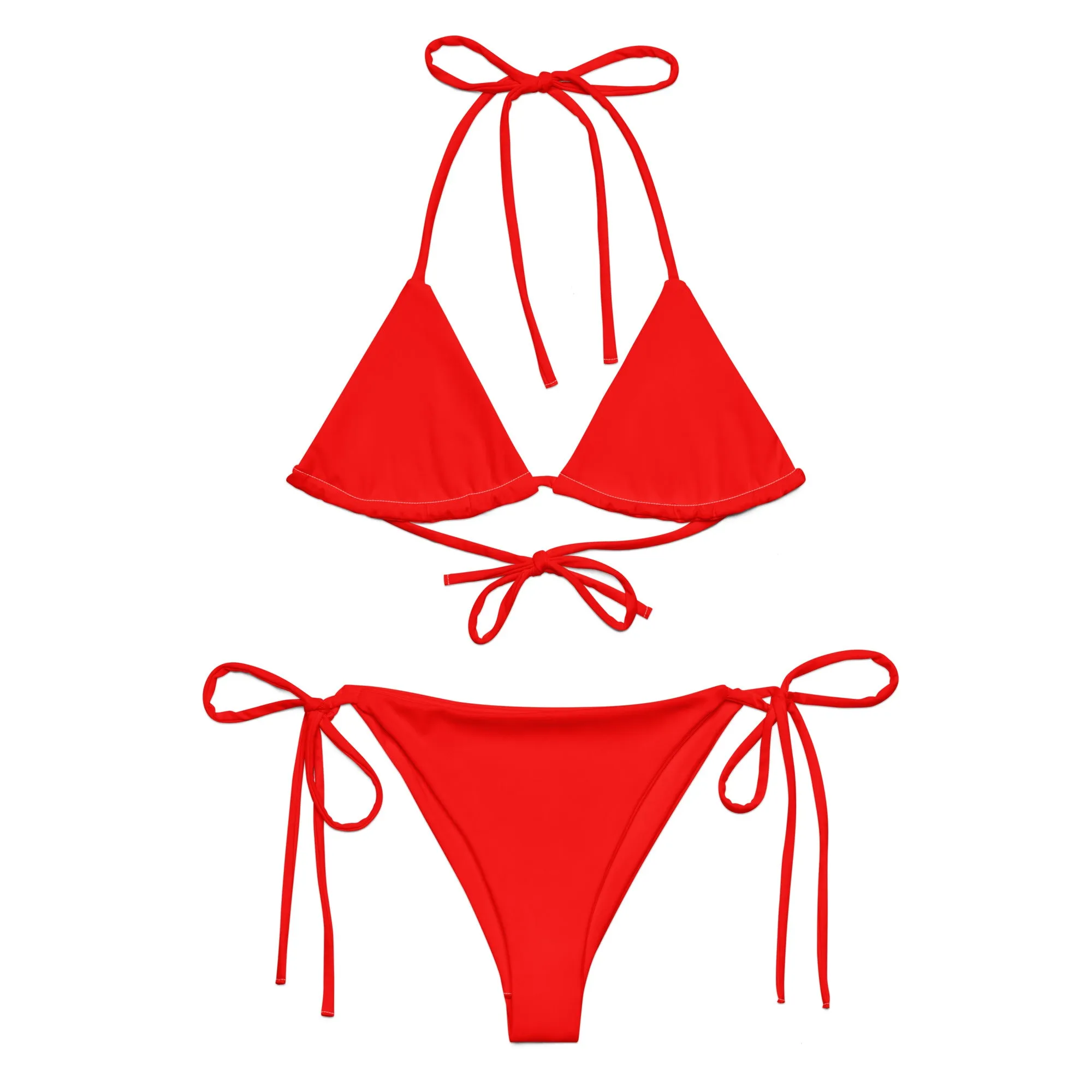 STRING BIKINI SET ECO - BRIGHT RED