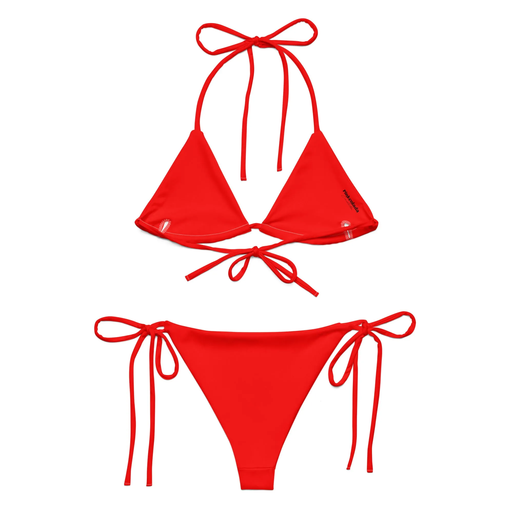 STRING BIKINI SET ECO - BRIGHT RED