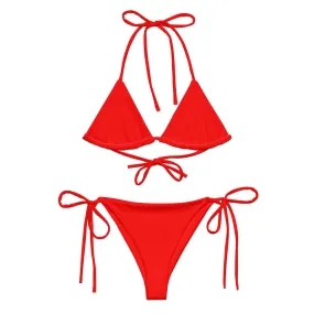 STRING BIKINI SET ECO - BRIGHT RED