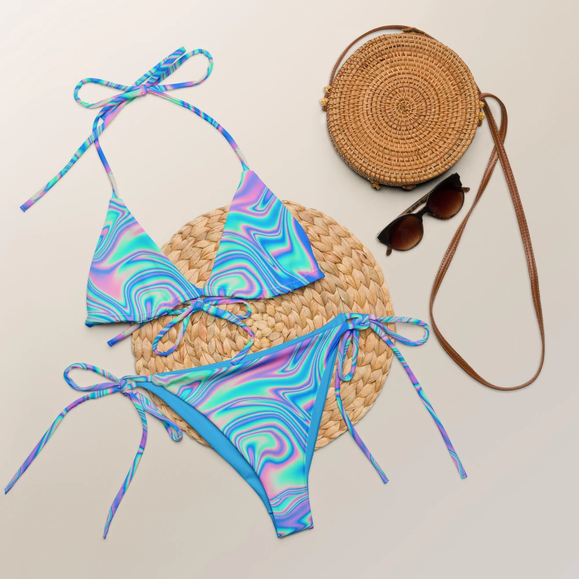 STRING BIKINI SET ECO -NEON DELIC