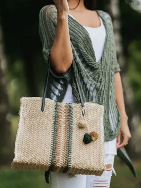 Stripe Woven Bag