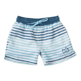 Swim Trunks - Captain's Blue Multi Stripe