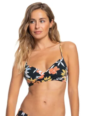 swimsuit Roxy PT Beach Classics Wrap Bra - XKYB/Anthracite S Island Vibes - women´s