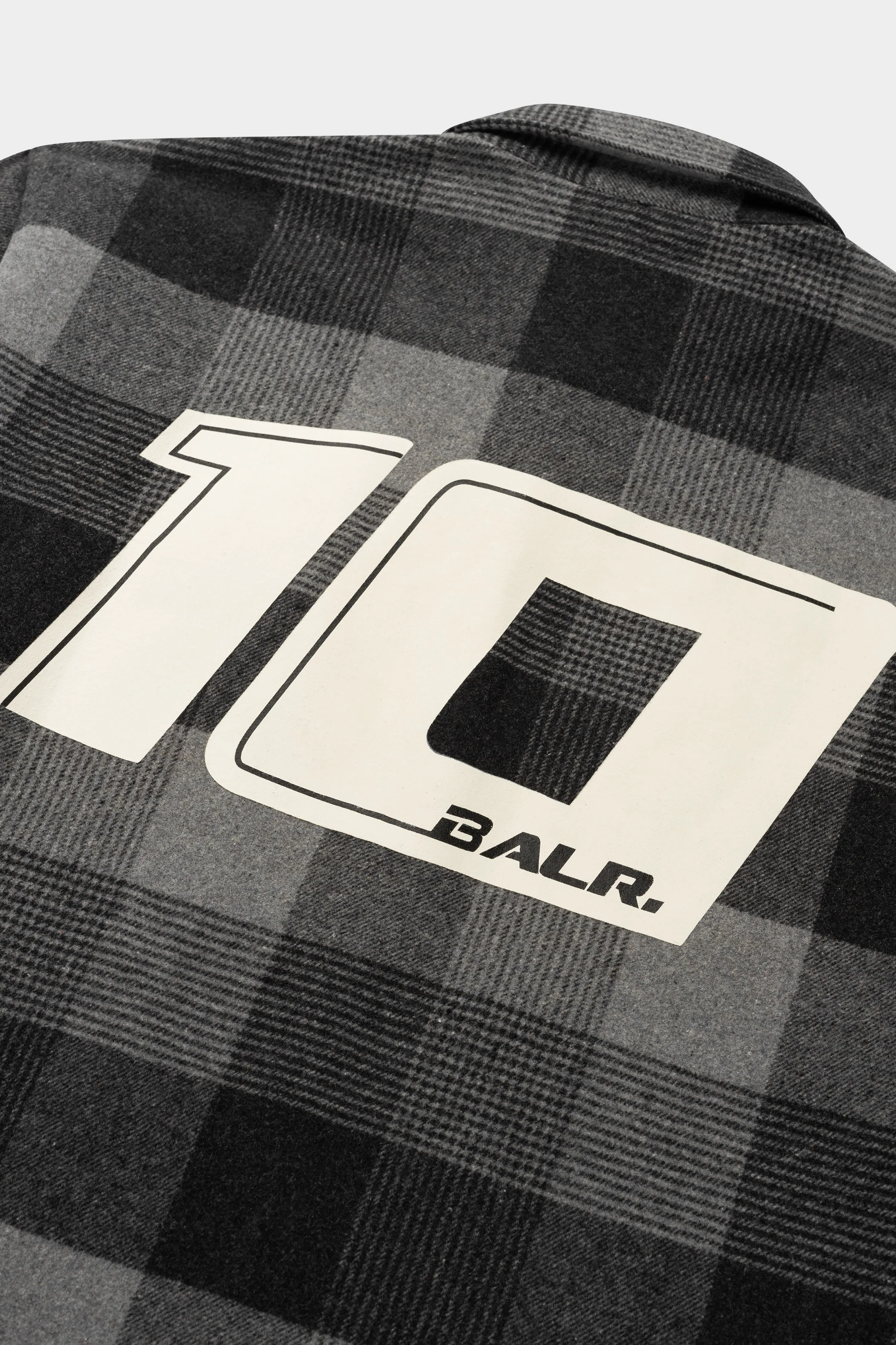 The Club Box Fit Flannel Shirt Jet Black